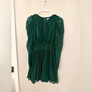 LINI LONG SLEEVE VELVET COCKTAIL DRESS